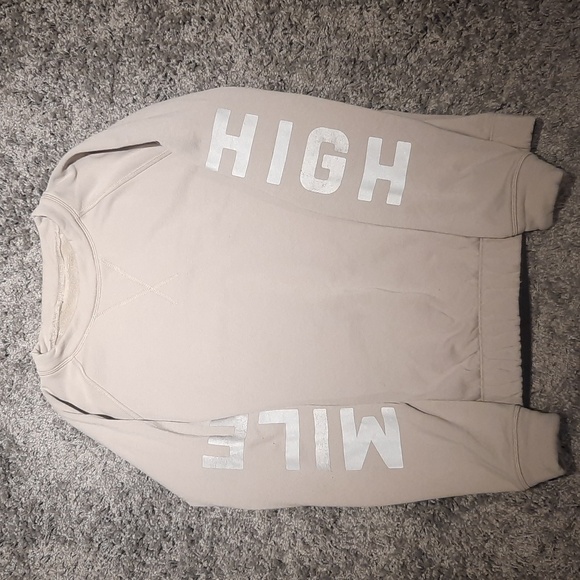 Lululemon Mile High Sweatshirt, gray/silver reflective S-M - Picture 1 of 5